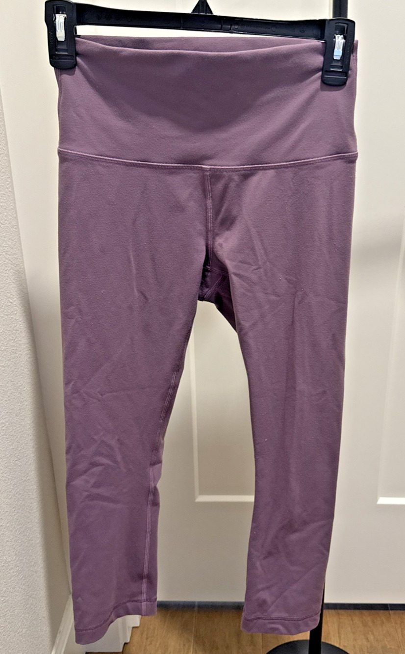 Lululemon Wunder Under Crop High-Rise 21" Size 6 Purple - Luon - W6AG0S